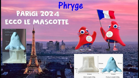 Phryge. Mascotte Olimpiadi Parigi Francia. Stampo in silicone - WORLD PRODUCTS SHOP