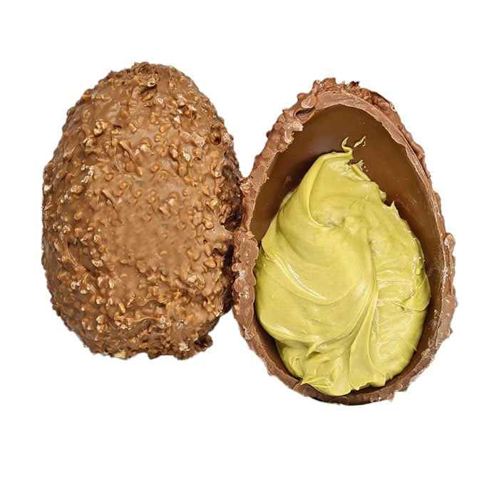 Uovo di Pasqua Artigianale Nocciolato FARCITO al pistacchio
