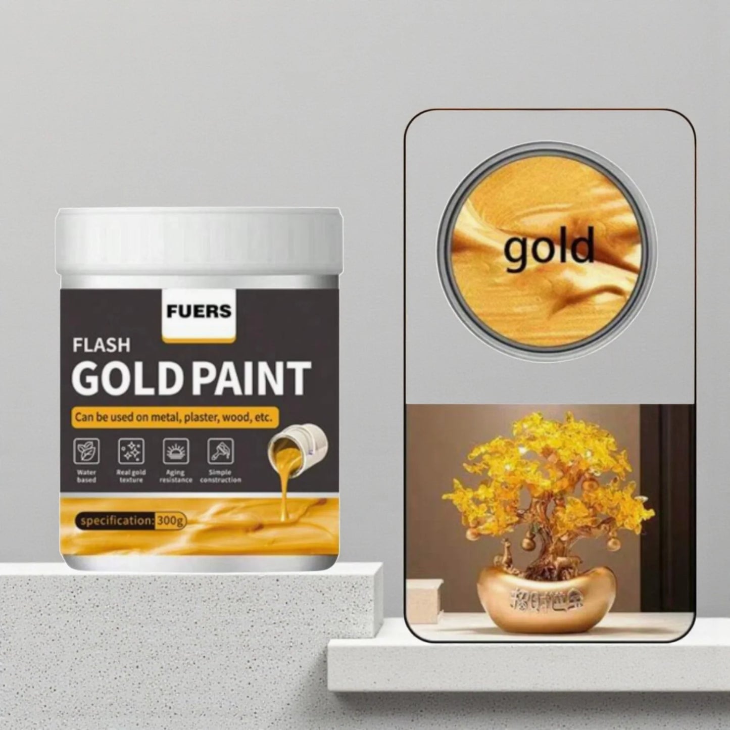 ORO.Pittura acrilica Oro 300 ml