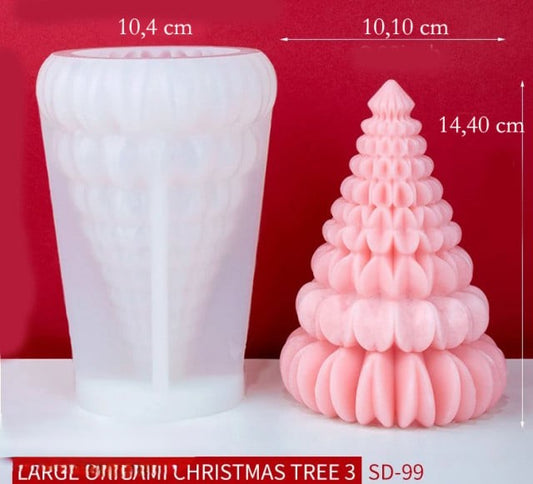 Albero di Natale Origami alto 14.4 cm. Stampo in silicone anche per Candele - WORLD PRODUCTS SHOP