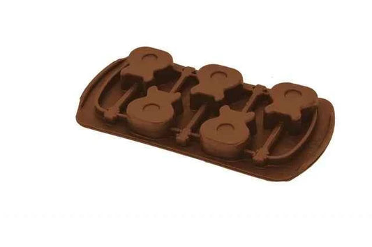 5 Chitarre. Stampo in silicone Platinico Antiaderente di alta qualità.