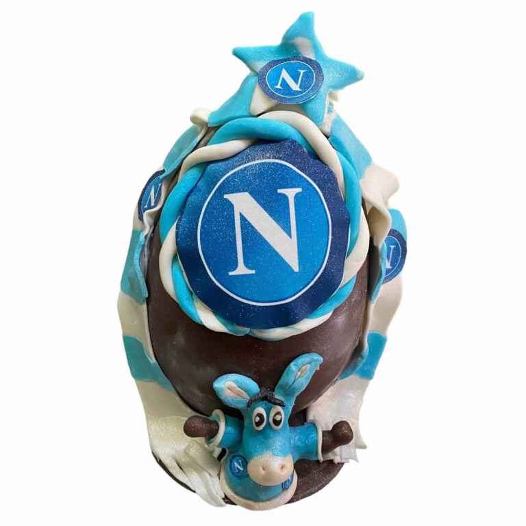 Uovo di Pasqua Artigianale Frisenda® personalizzato NAPOLI farcito da oltre 1,3kg