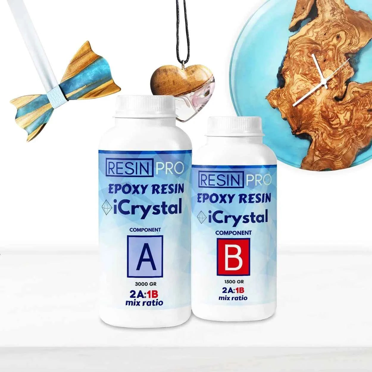 Resina Epossidica. Trasparente Multiuso Atossica. 1.6 Kg