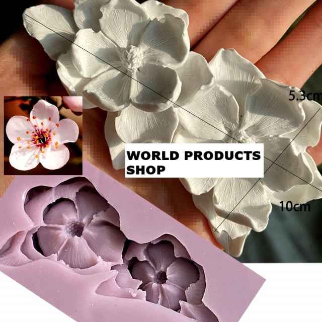 Spettacolare doppio Fiore di Ciliegio Blossom. Grande stampo in silcone