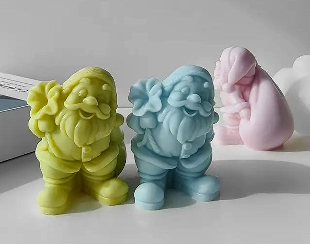 Babbo Natale con Sacco in spalla. Stampo in silicone anche per candele - WORLD PRODUCTS SHOP