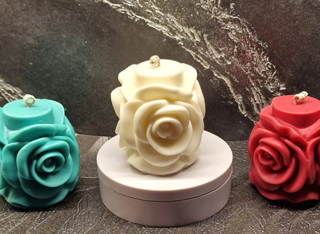 Stampo Candela fiore Rosa - WORLD PRODUCTS SHOP