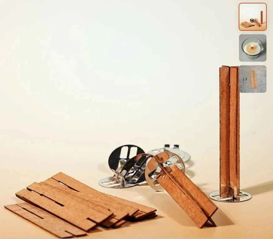 3 Cuori - Stoppini in legno per candele