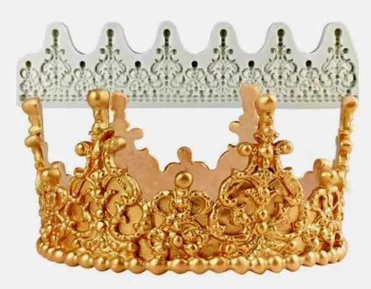 Corona Re decorata. Grande Stampo silicone