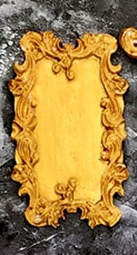 Decorated mirror frame. Vintage Baroque. Silicone mold.