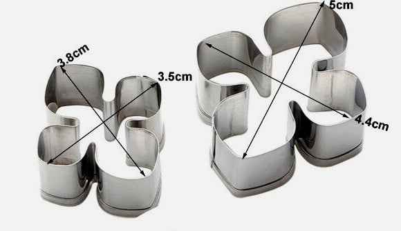 Ortensia. 2 Cutter Fiore e Foglie. Stampo in metallo