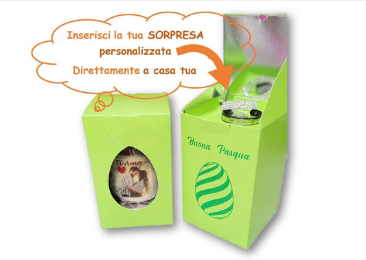 Uovo personalizzato con foto + scatola porta sorpresa. 1 KG