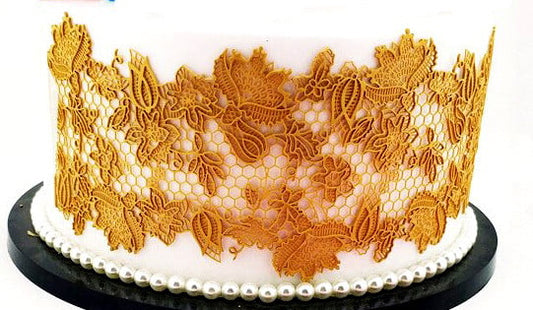 Elegante Grande Bordo Pizzo di 30 cm in silicone