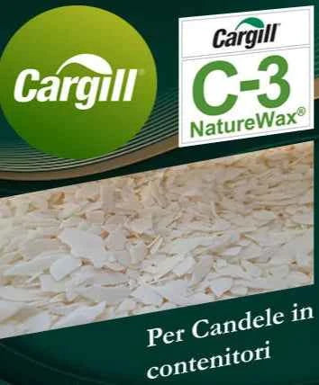 Cera di Soia Cargill NATUREWAX® C-3. In Scaglie per Candele in Contenitori