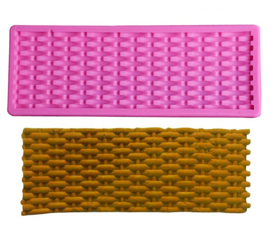 Bordo a Intreccio a Uncinetto Lana. Stampo in silicone