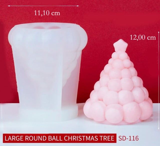 Albero di Natale Origami alto 12 cm. Stampo in silicone anche per Candele - WORLD PRODUCTS SHOP