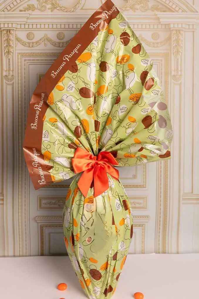 Uovo di Pasqua Cioccolato Artigianale Fazzoletto.