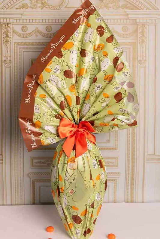 Uovo di Pasqua Cioccolato Artigianale Fazzoletto.