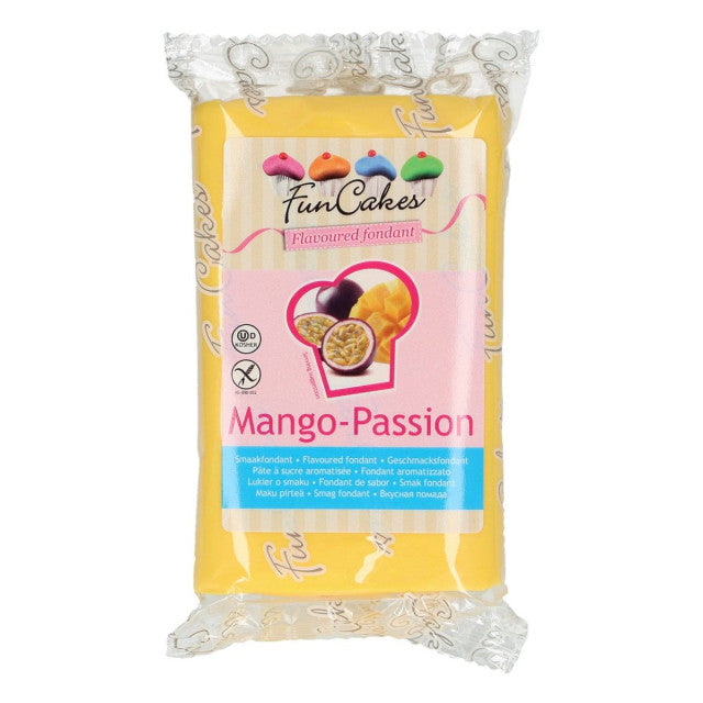 Mango Flavored. FunCakes Sugar Paste. 250g. Gluten-Free.