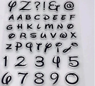 Marizta Script Regular. Lettere Maiuscole a Timbro trasferibili da dipingere