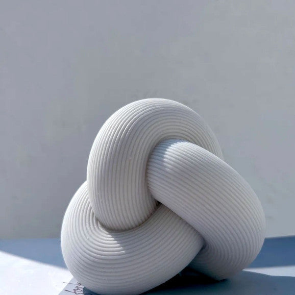 Grande Nodo a Costine Geometrico di 10.7 cm. Stampo in silicone anche per Candele - WORLD PRODUCTS SHOP