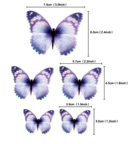 Farfalle volanti con Ali Tiffany. Sagoma Cake Topper