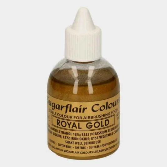 Oro Reale  60 ml. Colorante liquido anche per Aerografo. Sugarflair