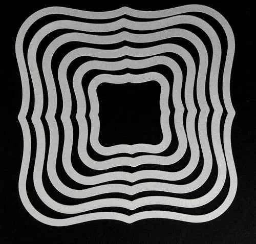 Cornice Decorata Quadrata con punte. 6 Fustelle sottili metalliche per Scrapbooking