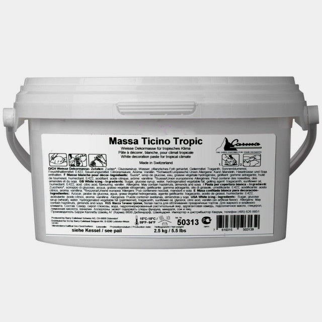 Bianca. Kg 2.5 Massa Ticino. Per Copertura e Modellaggio. White Pail !! Senza Glutine