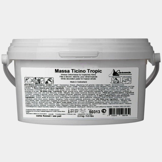 Bianca. Kg 2.5 Massa Ticino. Per Copertura e Modellaggio. White Pail !! Senza Glutine