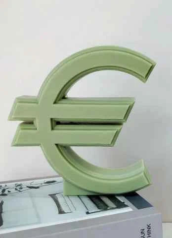 Grande Logo Griffe Euro € di 14 x h 14.5 x 3.2 cm. Stampo in silicone anche per Candele