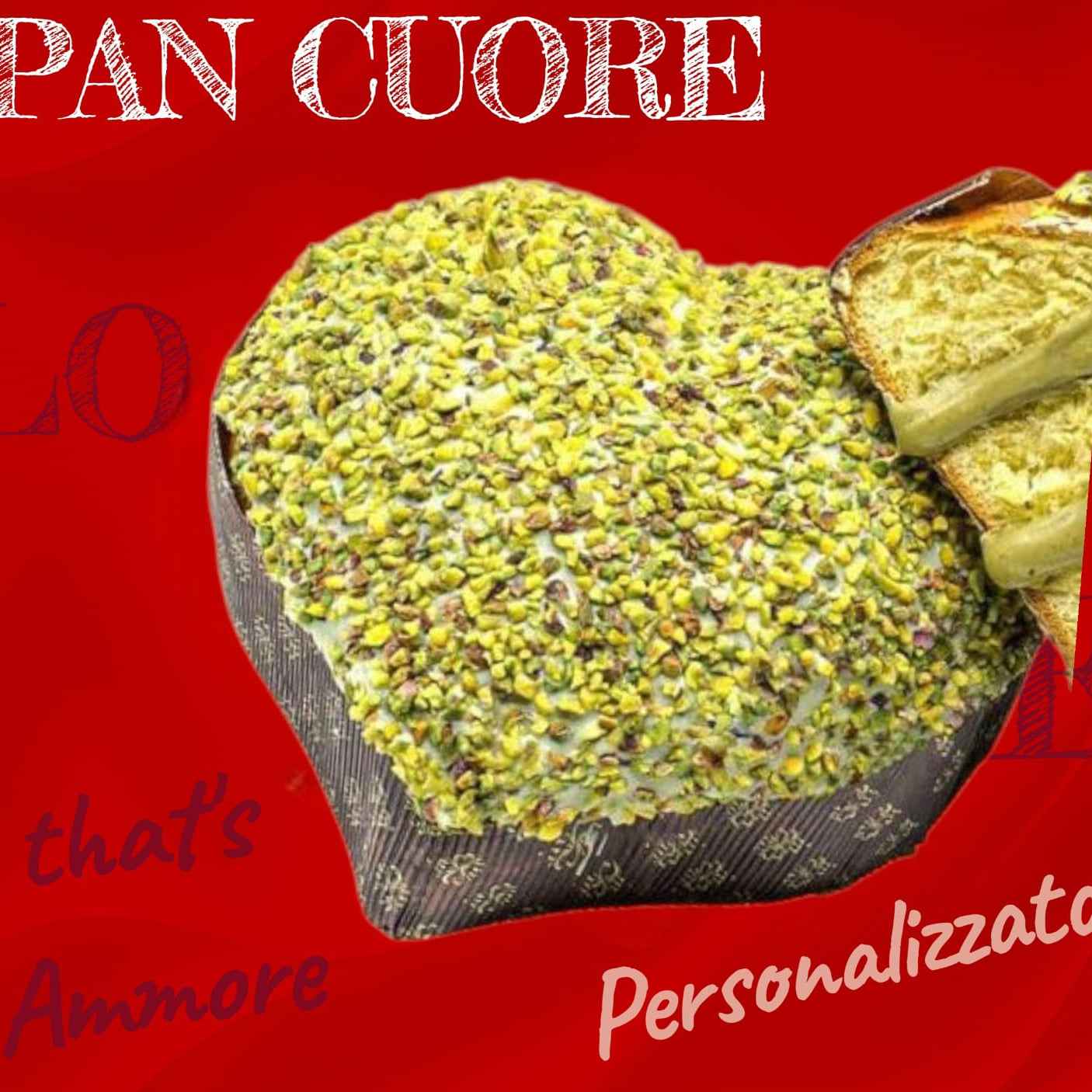 PANCUORE farcito al cioccolato gianduia pistaccio con snack OREO, bueno, bacio, snikers, pan di stelle, galak, kinder ecc