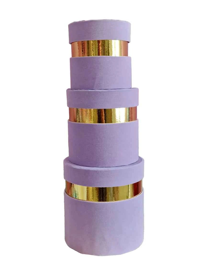 Scatole velluto con bordo oro VERDE OLIVA