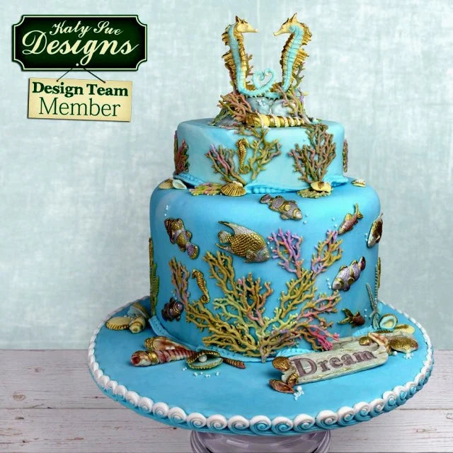 Conchiglie di Mare. Grande Stampo in Silicone di alta definizione. Originale Katy Sue.