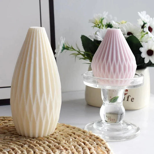 Set di 2 stampi a Pera Geometrica di 15 e 7.2 cm. Stampo in silicone anche per Candele - WORLD PRODUCTS SHOP