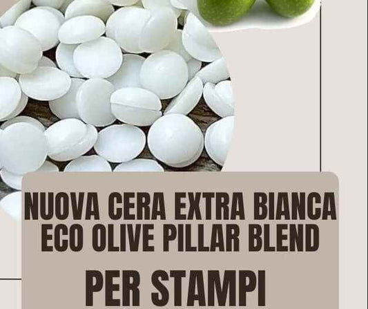 Nuova Cera Eco Olive Bianca per Stampi Professional Pillar Blend CPS25
