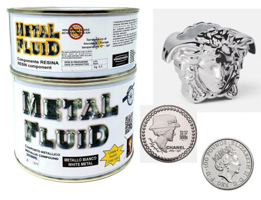Metal Fluid METALLO BIANCO. Per colate a freddo senza fusione - WORLD PRODUCTS SHOP