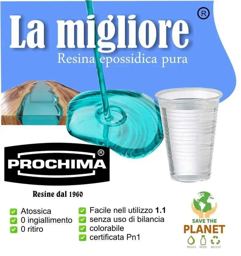 Resina Epossidica Trasparente Multiuso Atossica di 800 gr.