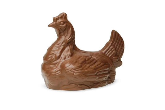 Gallina di cioccolato al latte.  350 GRAMMI.