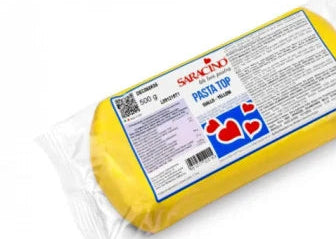 Giallo 500 gr. Pasta di zucchero Top Saracino