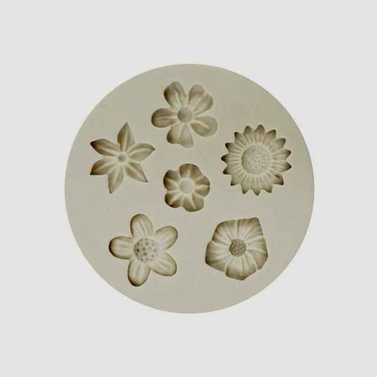 6 Fiori piccoli. Stampo in silicone