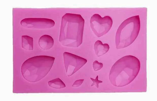Mini Diamanti e Gemme. Stampo in Silicone