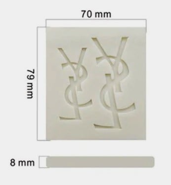 Yves Saint Laurent Griffe. YSL Fashion Double Silicone Mold