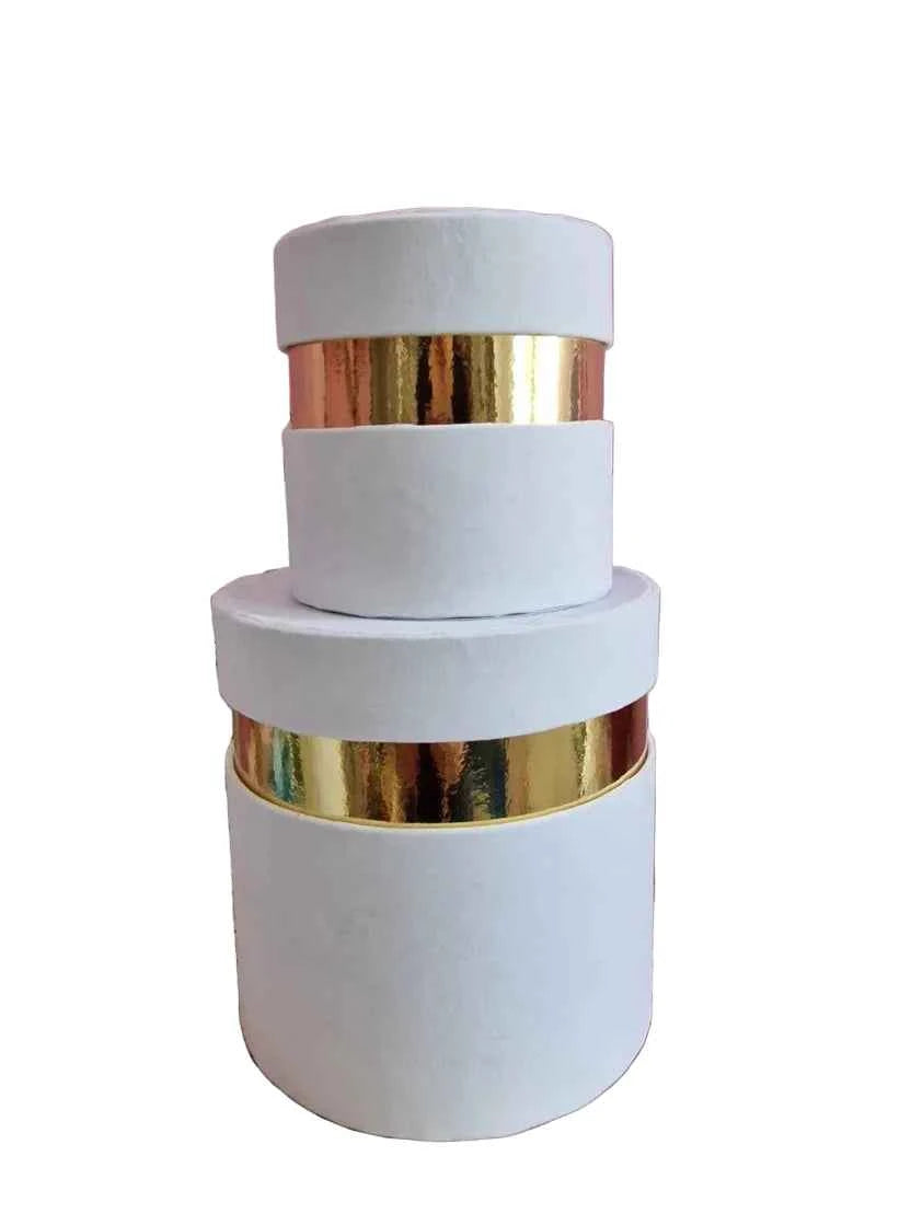Scatole velluto con bordo oro ROSA CONFETTO