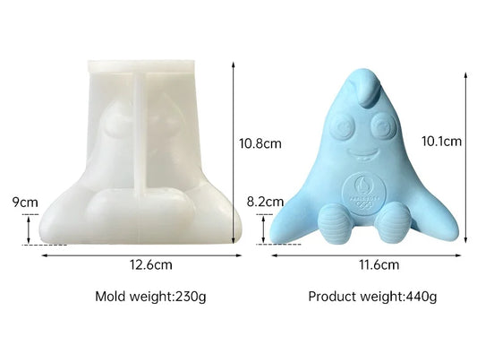 Phryge. Mascotte Olimpiadi Parigi Francia. Stampo in silicone - WORLD PRODUCTS SHOP