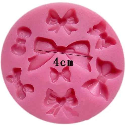 Fiocchi e Papillon. Stampo in Silicone con 7 Fiocchi