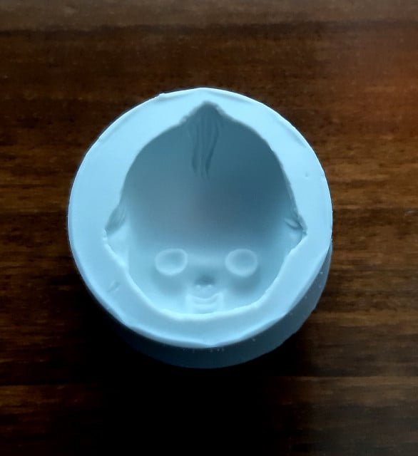Baby Face. Silicone mold.