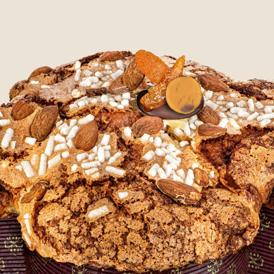 Colomba artigianale senza lattosio Cuore d'Albicocca,con glassa alle mandorle.   1 KILO.