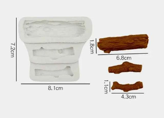Tronco legno. Fantastico stampo in silicone
