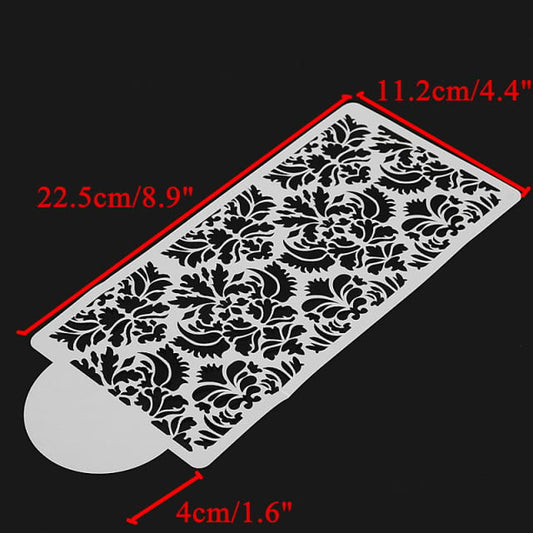 22.5cm Floral Border Stencil. For all decorations.