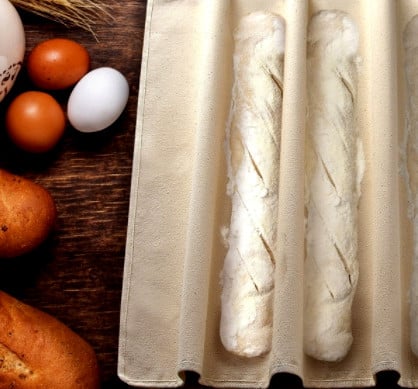 Telo di Lino 100% per Lievitazione. Panno 36 x 45 cm